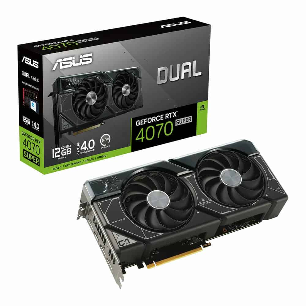 ASUS NVIDIA GeForce RTX 4070 SUPER 12GB DUAL Ada Lovelace Graphics Card